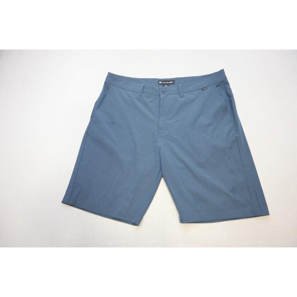 Travis Mathew Golf Shorts Blue Flat Dry Fitting Stretch Athletic‎ Mens Size 38